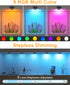 Remote,9 Colors,Dimmable&Timer,Art WILLED RGB Lights,Poster Lights,Battery Operated Rechargeable Picture Light,Puck
