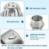 PATIKIL Dome Gutter Guard Filter - 2 Pack 304 Stainless Steel Strainer, Anti-Blocking Tool for Leaves and Debris, Fits