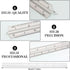 Zonon 10 Pcs Plastic Drawing Template Ruler Geometric Drawing 12 Inch Triangular Aluminum Architect Scale Measuring Templates Building Geometric Kit Plastic Ruler for Drafting(Clear, Vibrant)