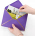 VANRA 150 Pack Colorful Self Seal A7 Invitation Envelopes V Flap with Gold Border for Greeting Cards, Weddings