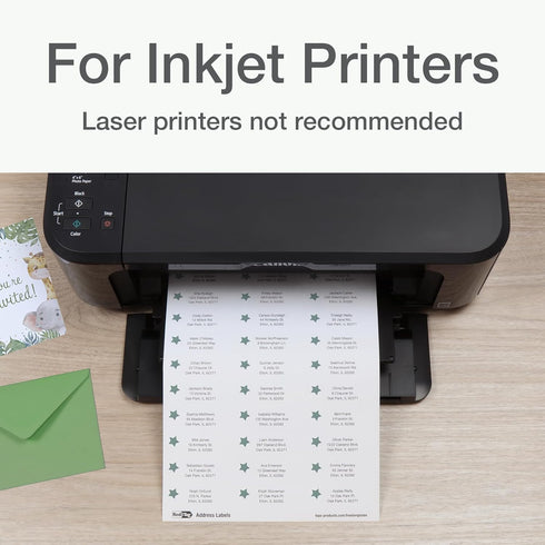 750 (25 30), 1" 2.625", (1009571) Redi-Tag Address Labels, Blank Sheets of x for Inkjet Printers Only, Free Online