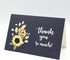 4x6 20-Pack) Gooji Sunflower Thank You Cards (Bulk Navy Blue Envelopes