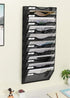 EasyPAG Hanging Wall File Organizer - 10 Tier Mesh Office Mail Paper Holder, Black