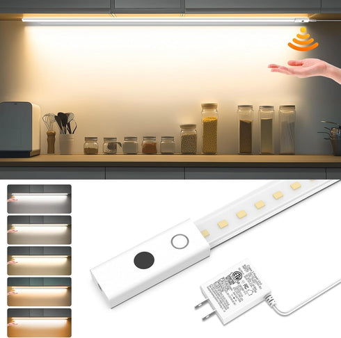 Smart Under Cabinet Lights, 40in Plug in Under Cabinet Lighting with Handwave