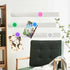 Magnetic Board Frameless Stainless Iron Strips, Magnetic Strips with Adhesive Backing, Memo Board with 7 Pcs Colorful