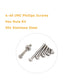 binifiMux 160pcs Assortment Kit #4-40 UNC Phillips Pan Head Machine Screws Hex Nuts, 304 Stainless Steel Silver Tone