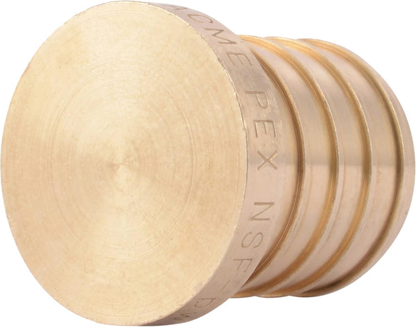 1 Inch Crimp Plug Brass Plumbing Fitting for PEX Pipe by SharkBite