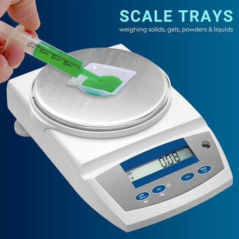 Weigh Boats Small - 125 Pack 7ml Plastic Disposable Trays for Scale, Mini Pour Boat Tray