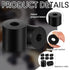 Fabbay Multi Purpose Rubber Spacer, Black Rubber Bushings 3/4 Inch OD x 1/4 Inch ID for Home Accessories