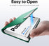 Padike Business Card Holder Case, Professional PU Leather & Stainless Steel Multi Card Wallet for Men & Women (U-Green)