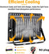 RIGIDON 30W LED Flood Light Outdoor, 3000LM Super Bright Security Lights, 6000K Daylight White, IP66 Waterproof for