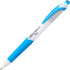 Pentel GlideWrite Ballpoint Pen with TechniFlo Ink, Medium Line (1.0mm), Sky Blue, Box of 12 (BX910-S)