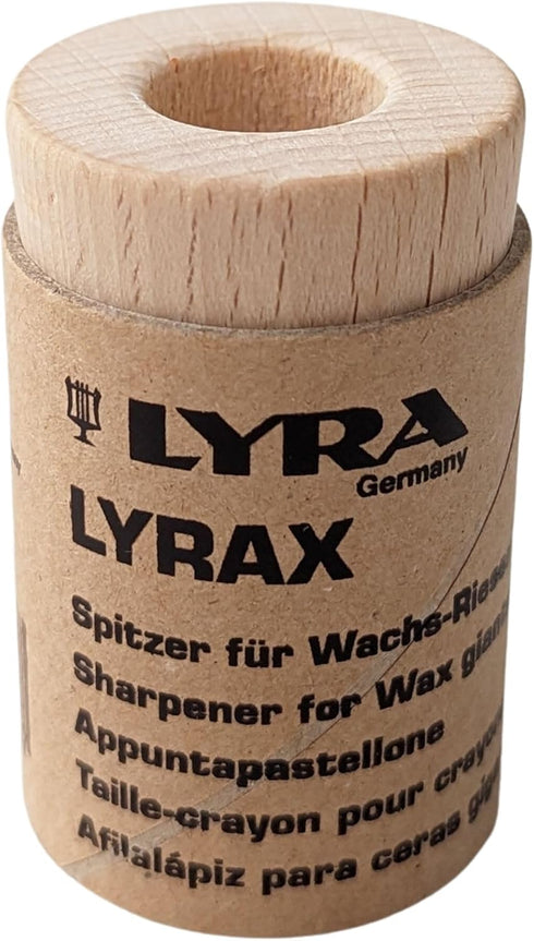 Lyra Stockmar Stick Crayon Sharpener, Jumbo Crayon Sharpener for Large Beeswax Crayons - Made in Germany