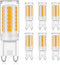 YUIIP G9 LED Light Bulb 4W Equivalent 40W Halogen, Warm White 3000K, 400LM, AC 120V, Non Dimmable (6 Pack)
