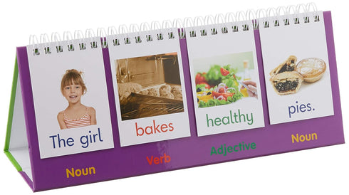 Junior Learning Sentence Flips Double-Sided Flip Stand, Ages 4-6, Vocabulary & Grammar for K-1