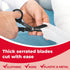 Ever Ready First Aid Titanium Bonded Bandage Shears, 7 1/4" Bent, Tactical Stealth Black