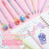 Sabary 228 Pcs Kawaii Stationary Set, Telescopic Boba Pencil Pouch, Gel Ink Pen, Sticky Note, Cute School Supplies for