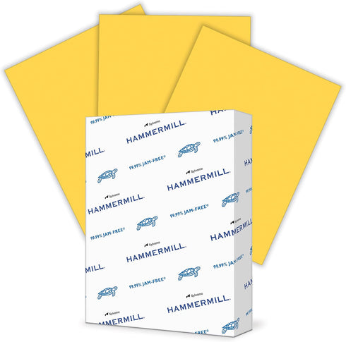 Hammermill Colored Paper, 24 lb Goldenrod Printer Paper, 8.5 x 11 -
