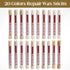 Sticks20 Wood Filler Colors Wood Repair Wax Crayons Furniture Markers Touch up for Repairing Scratches, Scuffs, Cracks