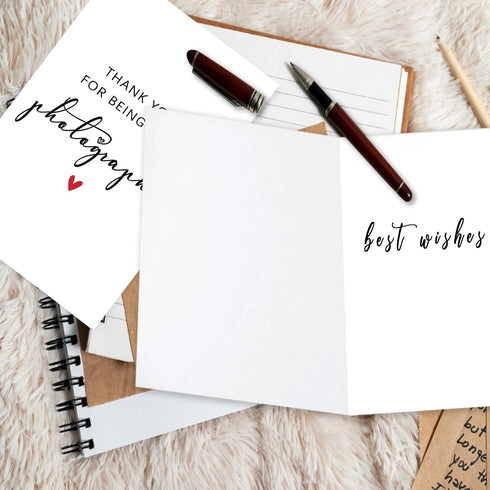 Amorista Thank You Card Gifts for Photographer, Simple Appreciation Gifts for Photographers,Thank You for Being Our