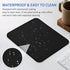 Black Mouse Pad - Cute Splash-proof Textured 10.2 x 8.2 Inch, Stitched Edge Non-Slip Waterproof Rubber