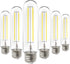 Sunco Lighting 6 Pack 5W=40W Dusk to Dawn Outdoor T10 Light Bulbs, 2700K Soft White, E26 Base, 450 Lumens