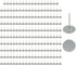 200Pcs Flat Head Upholstery Tacks - Home Furniture Decor Tack Upholstery Nails, Silver (11mmx17mm)