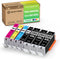 PGI280XXL CLI281XXL Compatible Ink Replacement for Canon 280 281 XXL for PIXMA TR and TS Series (7 Pack)