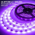 33ft/10M Set 600 12V Dimmable SMD2835 Upgraded LED Black Light Strip with Remote, LEDs, Self-Adhesive Black Light
