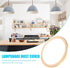 Kisangel Dustproof Lampshade Cover with Shiny Iron Ring Ceiling Lamp Shade Protector Dust for Chandelier and Lamp Decor