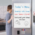 Magnetic Fridge White Board Paper, 24" x 36" Large Dry Erase Sheet for Kitchen Organizer, Includes Markers and Eraser
