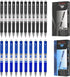 GC QUILL Gel Ink Pens, Premium Refillable & Retractable, 0.5mm Fine Point, 12 Black & 10 Blue Ink Pens