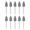 10pcs Rubber Polishing Bit Silicone Buffing Wheels, 120 Grit 10mm Dia Mounted Grinding Head