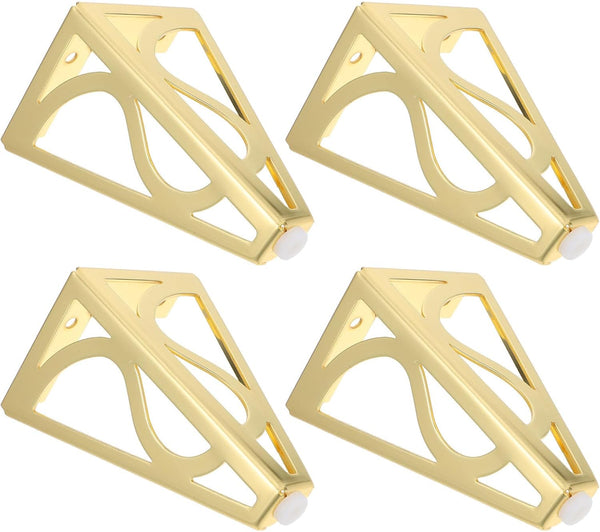 NUOBESTY 4pcs Metal Furniture Legs for Cabinet and Sofa, Screw-in Gold Cabinet