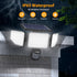 4500LM 3 IP65 3 1 Pack Onforu Solar Lights Outdoor, Heads Security Lights with Remote Control, Waterproof Motion Sensor