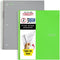 Five Star Spiral Notebooks, 3 Subject, 150 Sheets College Ruled Paper, 11" x 8-1/2", 2 Pack, Gray Lime (38819)