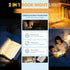 DENEZE 3 White Smart Led Reading Light, Book Light Treasure Box, Rechargeable Clear LED Flat Reading Light with Colors