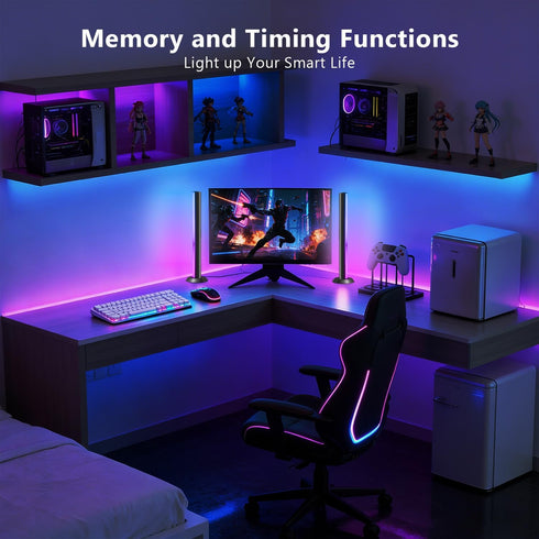 DAYBETTER Gaming Light Bars,RGBICW TV Light Bars,Smart LED Light Bars with Music and Scene Modes,Multiple Placement