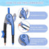 YOOUSOO Set, Set, 6 Inch 180 Compass and Protractor Student Geometry Math Drawing Compass and Clear Swing Arm