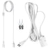 JACKYLED Extension Hanging Lantern Cord Cable UL 2-Pack 12Ft 360W with E26