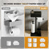 AIGOTSUKI 7 Freestanding Toilet Paper Holder Stand with Shelf for Rolls, Free Standing Black Toilet Paper Roll Holder