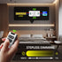 DieseRC Wireless LED Light Strip Dimmer Switch DC 5V~30V 10A Relay Receiver Controller with 2 Remote Controls
