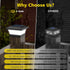 4X4 6000K Fence(2 Pack) T-SUN Solar Post Lights, Waterproof Outdoor Solar Post Cap Lights for Wooden Posts, Cool White