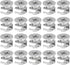 20 Pieces Furniture Cam Lock Fasteners, 15mm x 12mm Connectors for Cabinet Drawer Wardrobe