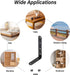 HOME MASTER HARDWARE 5" 3" Brace,4 x Heavy Duty Corner Pcs Shelf Brackets,Steel L Corner Bracket for Wood Furniture