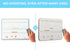 Dry Erase Number Line Whiteboard, Double-Sided Math Manipulatives 8.5 x 11 Inch Student Lapboard for Classroom &