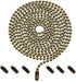 Pull Chain Extension for Ceiling Fans and Light Fixture, 59-inch Long with 6 Matching Connectors (Bronze)