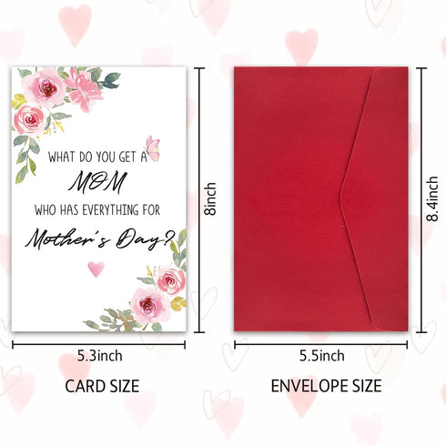 RollupJoy Funny Mothers day Card for Grandma, Pregnancy Announcement Card for Mom from Daughter Son Kids, Humor Mothers