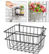 Milageto Pegboard Basket Wire Shelf Basket Container Multipurpose Attachment Bin Organizer for Entryway Pantry