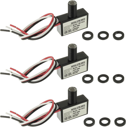 EPLZON 105V-130V AC Photocell Light Sensor Light Control Sensor Photoelectric Switch Dusk to